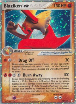 Blaziken ex from EX Crystal Guardians