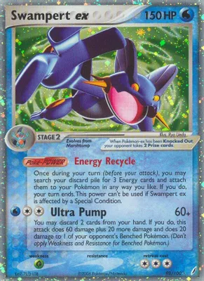 Swampert ex from EX Crystal Guardians