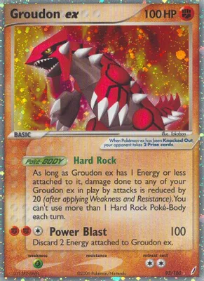 Groudon ex from EX Crystal Guardians