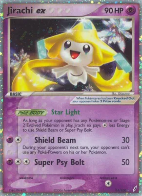 Jirachi ex from EX Crystal Guardians