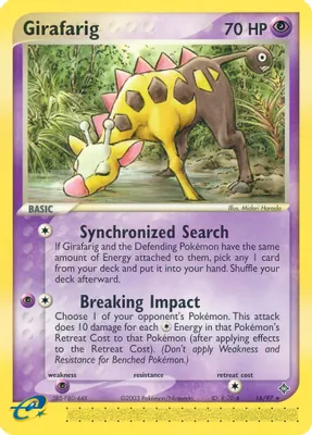 Girafarig from EX Dragon