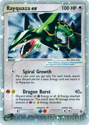 Rayquaza ex from EX Dragon