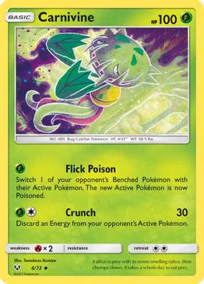 Carnivine from Shining Legends