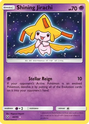 Shining Jirachi from Shining Legends