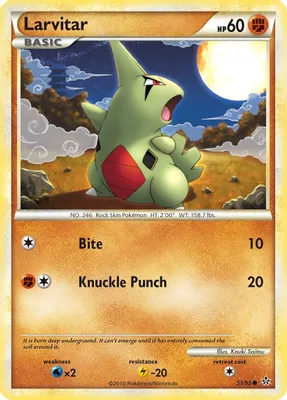 Larvitar (51) from Unleashed