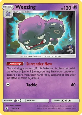 Weezing from Hidden Fates