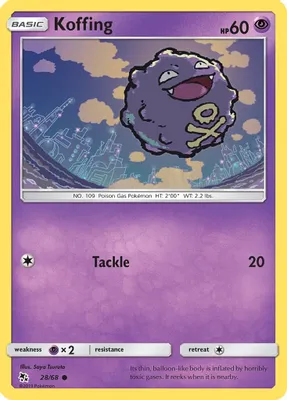 Koffing from Hidden Fates