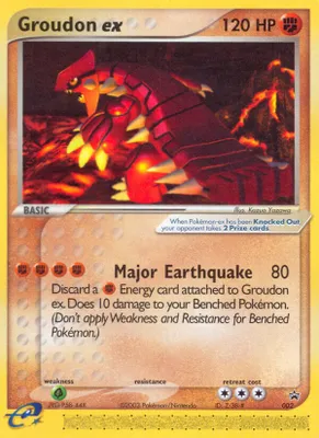 Groudon ex - 002 (Nintendo Power Magazine) from Nintendo Promos