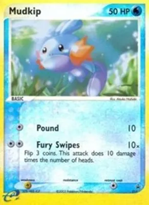 Mudkip - 010 (e-League) from Nintendo Promos