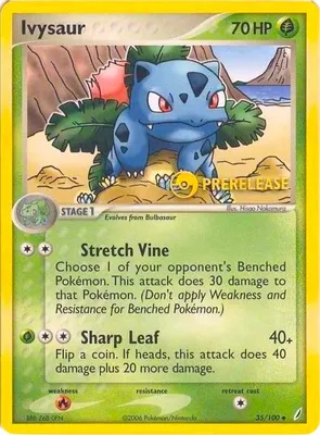 Ivysaur - 35/100 (Prerelease) from Nintendo Promos