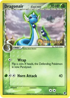 Dragonair (Delta Species) - 28/101 (Prerelease) from Nintendo Promos