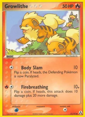 Growlithe from EX Legend Maker