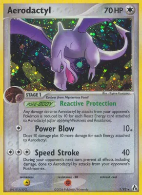 Aerodactyl from EX Legend Maker