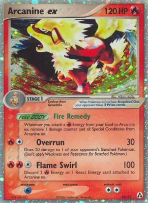 Arcanine ex from EX Legend Maker