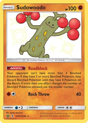 Sudowoodo from Hidden Fates: Shiny Vault