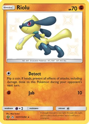 Riolu from Hidden Fates: Shiny Vault