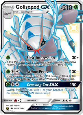 Golisopod GX from Hidden Fates: Shiny Vault