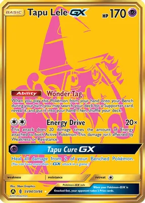 Tapu Lele GX from Hidden Fates: Shiny Vault