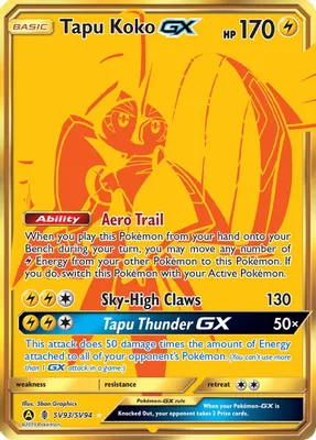 Tapu Koko GX from Hidden Fates: Shiny Vault