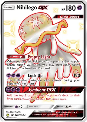 Nihilego GX from Hidden Fates: Shiny Vault