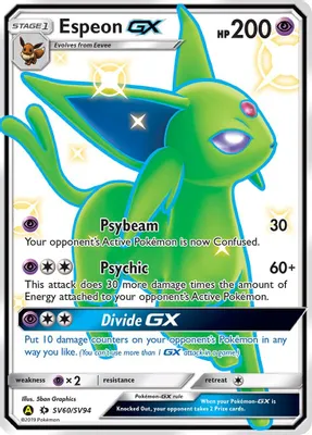Espeon GX from Hidden Fates: Shiny Vault