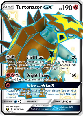Turtonator GX from Hidden Fates: Shiny Vault