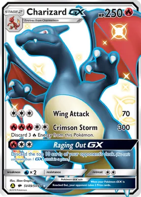 Charizard GX from Hidden Fates: Shiny Vault