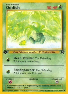 Oddish from Team Rocket
