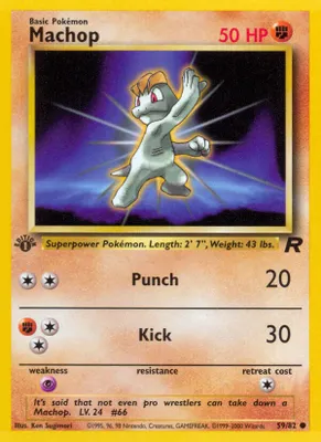 Machop from Team Rocket