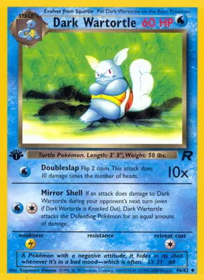 Dark Wartortle from Team Rocket