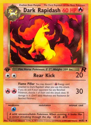 Dark Rapidash from Team Rocket