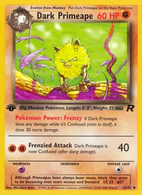 Dark Primeape from Team Rocket