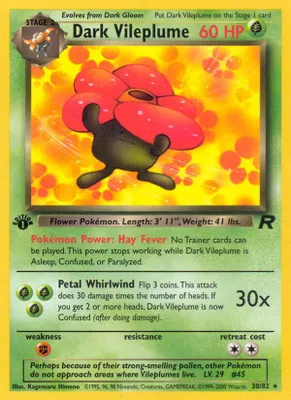 Dark Vileplume (30) from Team Rocket