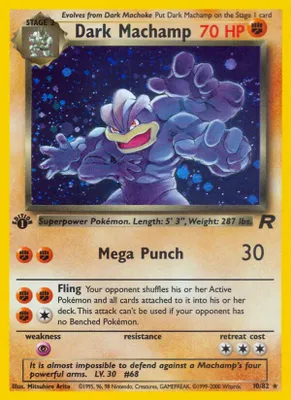 Dark Machamp (10) from Team Rocket