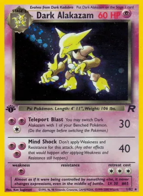 Dark Alakazam (1) from Team Rocket