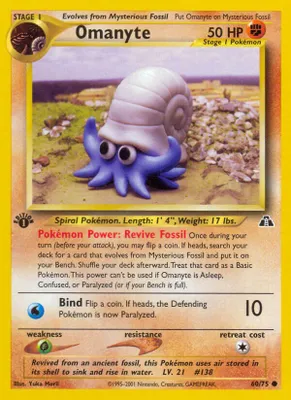 Omanyte from Neo Discovery
