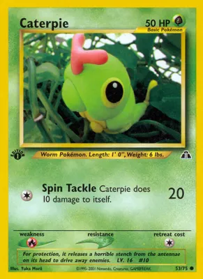 Caterpie from Neo Discovery