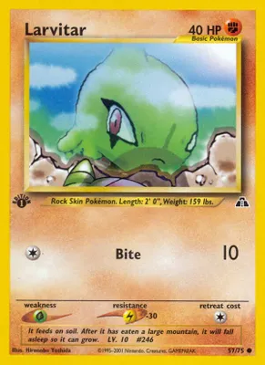 Larvitar from Neo Discovery