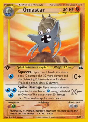 Omastar from Neo Discovery