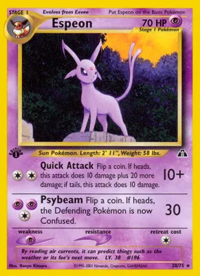 Espeon (20) from Neo Discovery