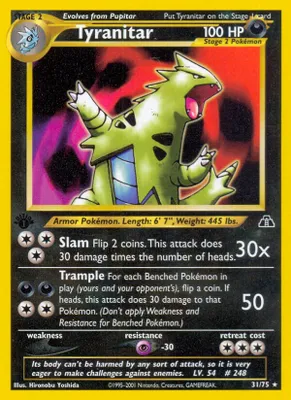 Tyranitar (31) from Neo Discovery