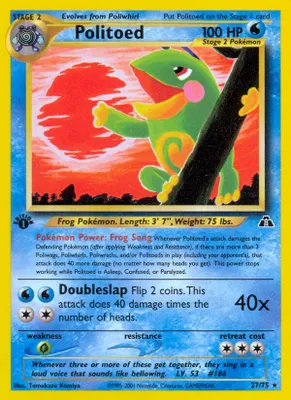 Politoed (27) from Neo Discovery
