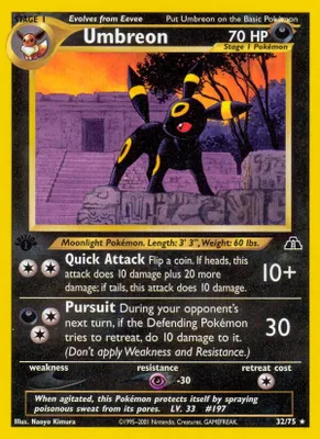 Umbreon (32) from Neo Discovery