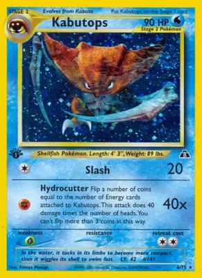Kabutops (6) from Neo Discovery