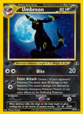 Umbreon (13) from Neo Discovery