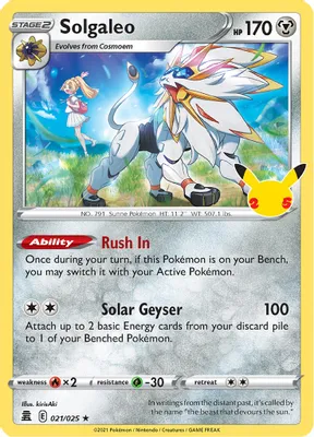 Solgaleo from Celebrations