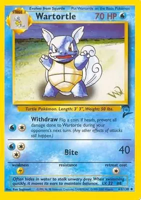 Wartortle [W Stamped] from WoTC Promo