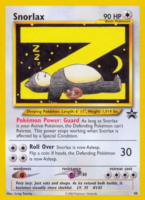 Snorlax from WoTC Promo