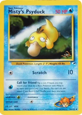 Misty's Psyduck [W Stamped] from WoTC Promo
