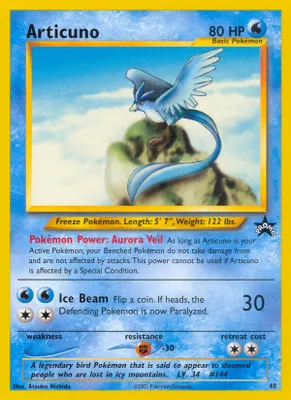 Articuno (48) from WoTC Promo